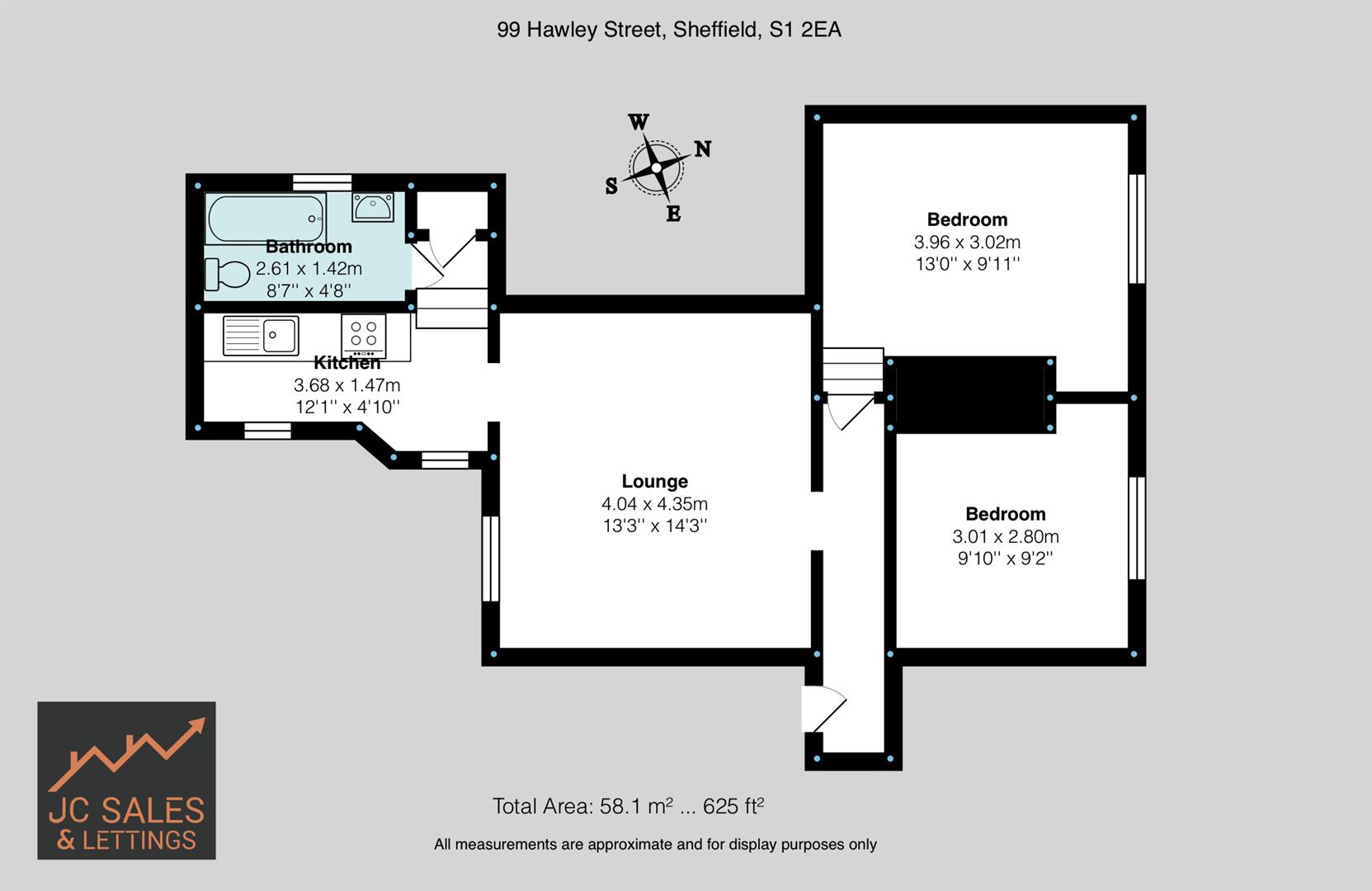 Hawley Street, Sheffield Floorplan